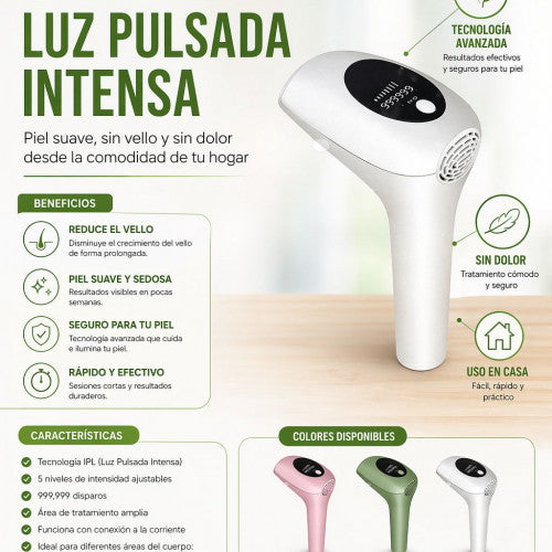 Depiladora Láser IPL (Luz Pulsada Intensa)