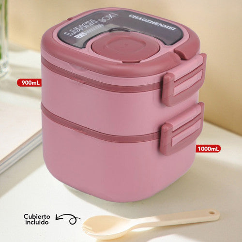 LONCHERA BENTO 2 PCS